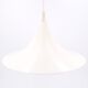 Scandinavian white trumpet pendant, 70s