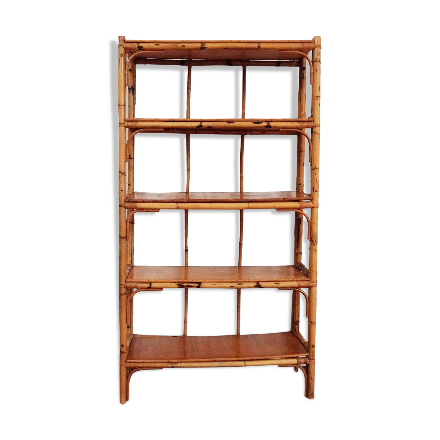 Large rattan shelf