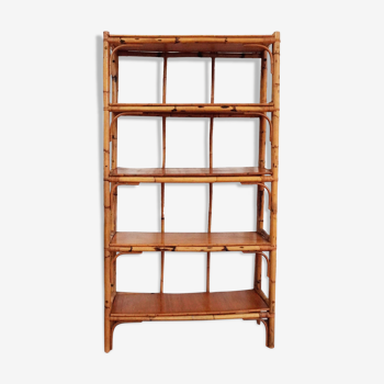 Large rattan shelf