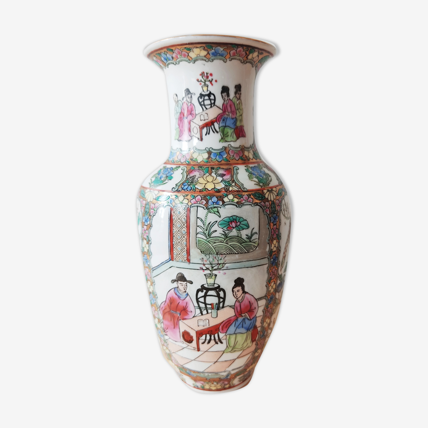 Vase porcelaine chine style canton | Selency