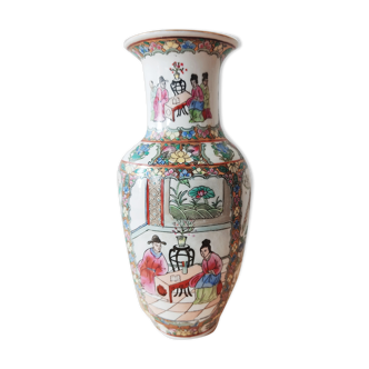 Vase porcelaine chine style canton