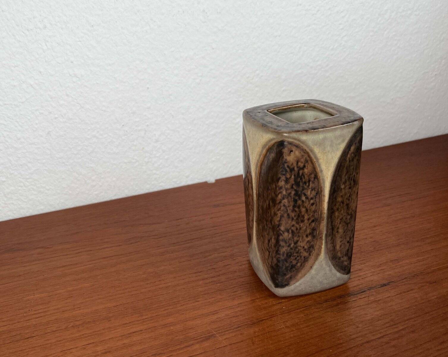 Danish studio pottery vase from the mid-century by Marianne Starck for Michael Andersen, Bornholm, 1960s.