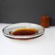 Brutalist art glass plate by Pentti Santalahti, 1970s
