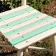 Lot de 3 chaises de jardin en bois latté