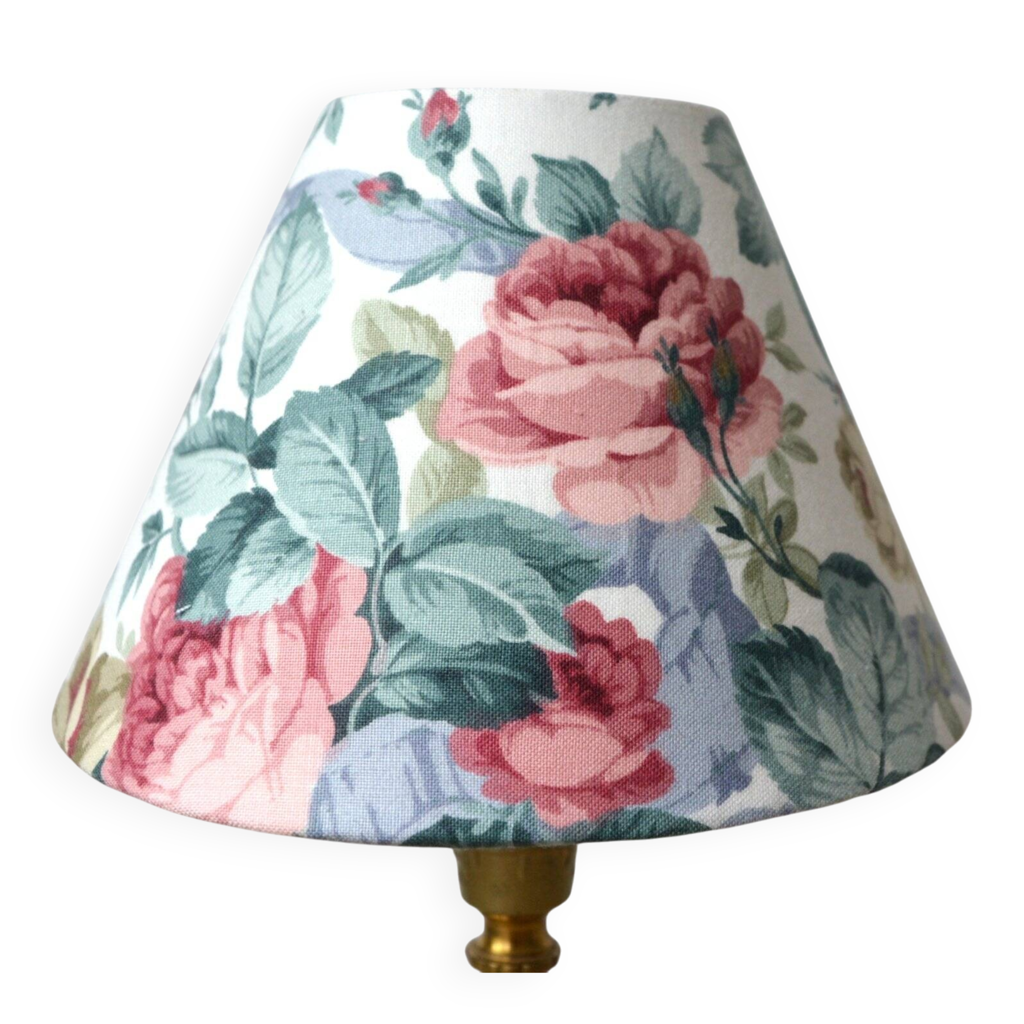 Pink flower lampshade, country-style lampshade.