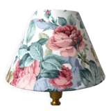 Pink flower lampshade, country-style lampshade.