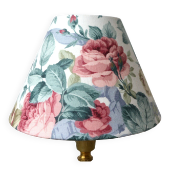 Pink flower lampshade, country-style lampshade.
