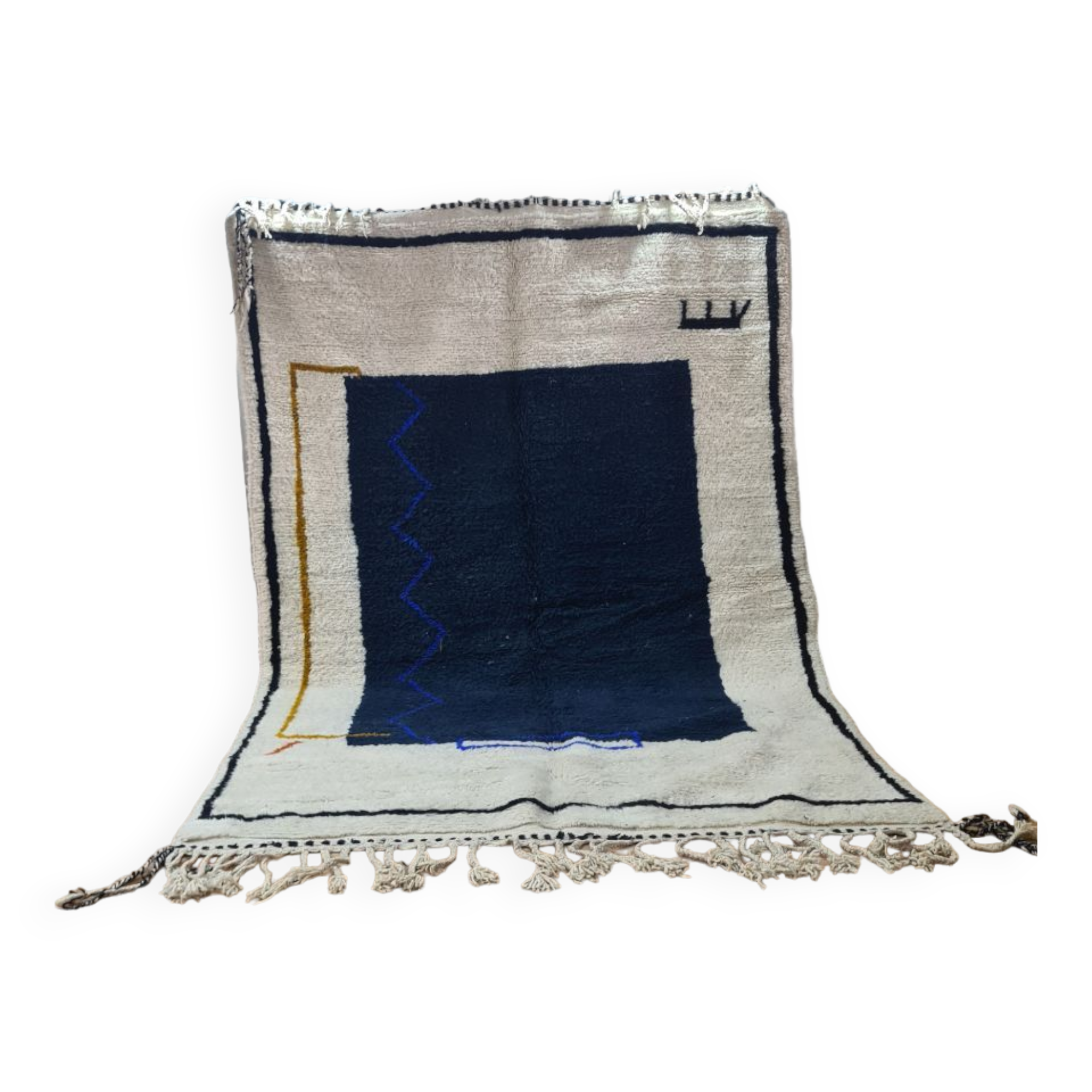 Handmade wool Berber rug 300X200 cm