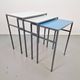 Vintage Mimi Nesting Tables in Metal and Teak by Formica, 1960s, Set of 3