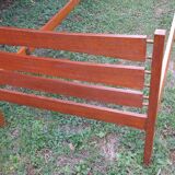 lit une personne en chêne blond années 50-60