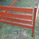 single bed in blond oak from the 50s and 60s
