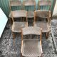 Set of 6 old Baumann chairs sled