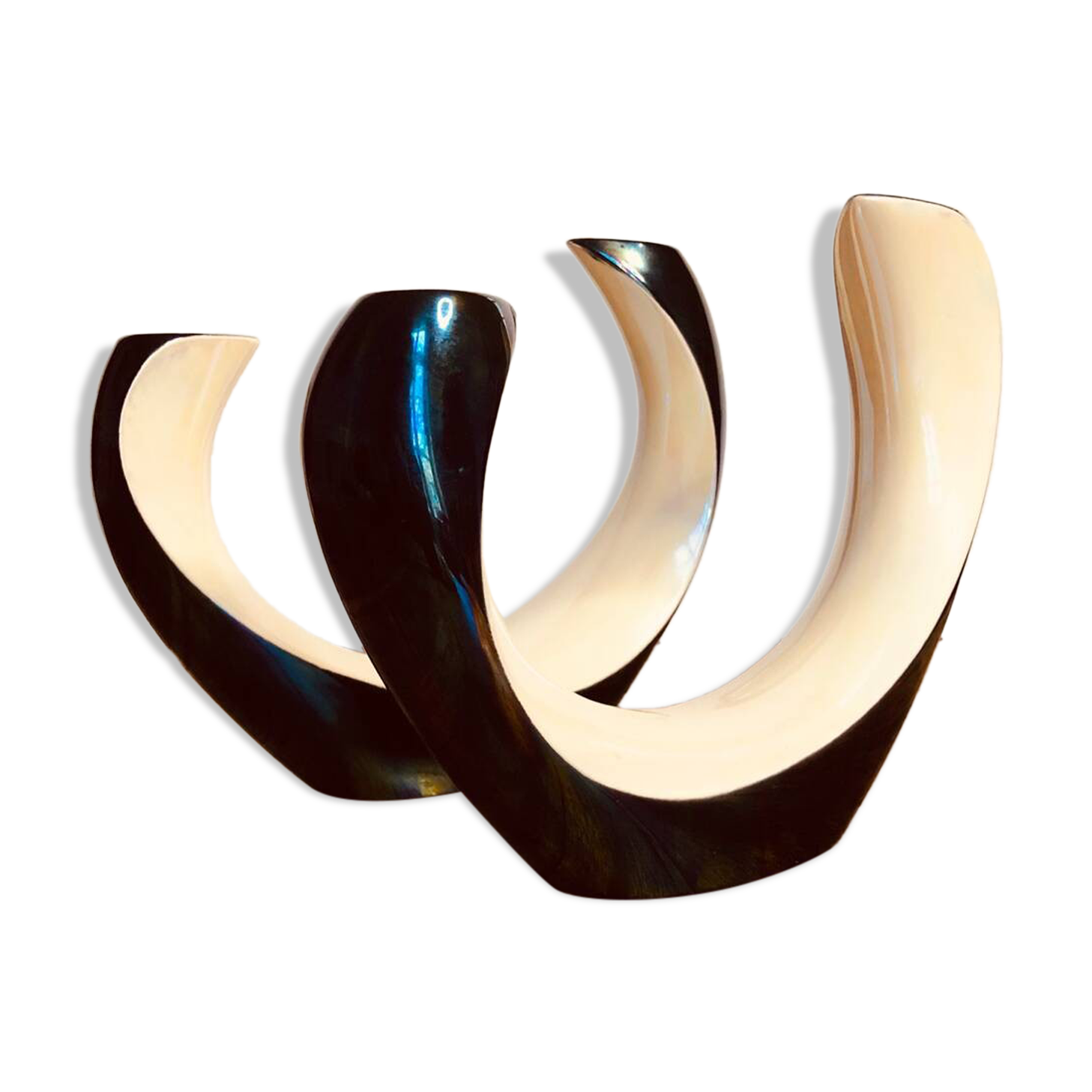 2 Verceram candlesticks mid 20th century. 1950s