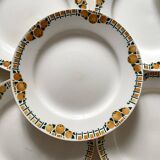 Céranord St Amand dinner plates from the 40s and 50s