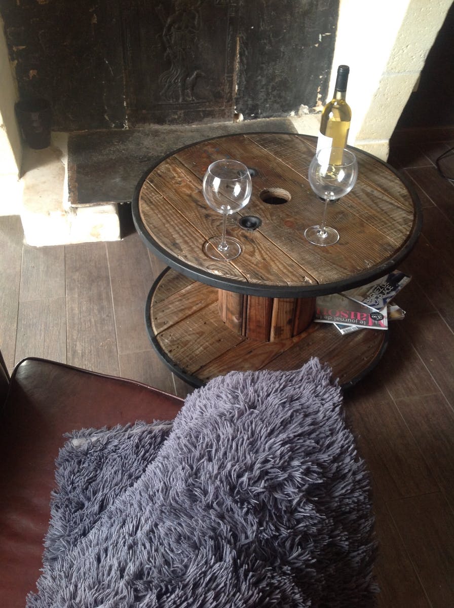 Table basse Touret sur roulettes
