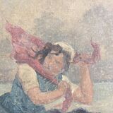 Painting oil XIX ieme