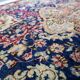 Antique 1920s Persian Kerman rug, floral medallion, red field, 273cm x 362cm