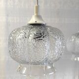 Vintage glass pendant lights - 60s/70s