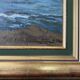 Painting Landscape Marine 1938 HST signed Grandmontagne + Orientalist frame
