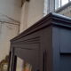 Patinated wooden library