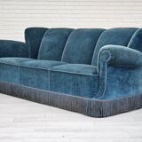 1960s, Danish 3-seater sofa, original condition, furniture velour.