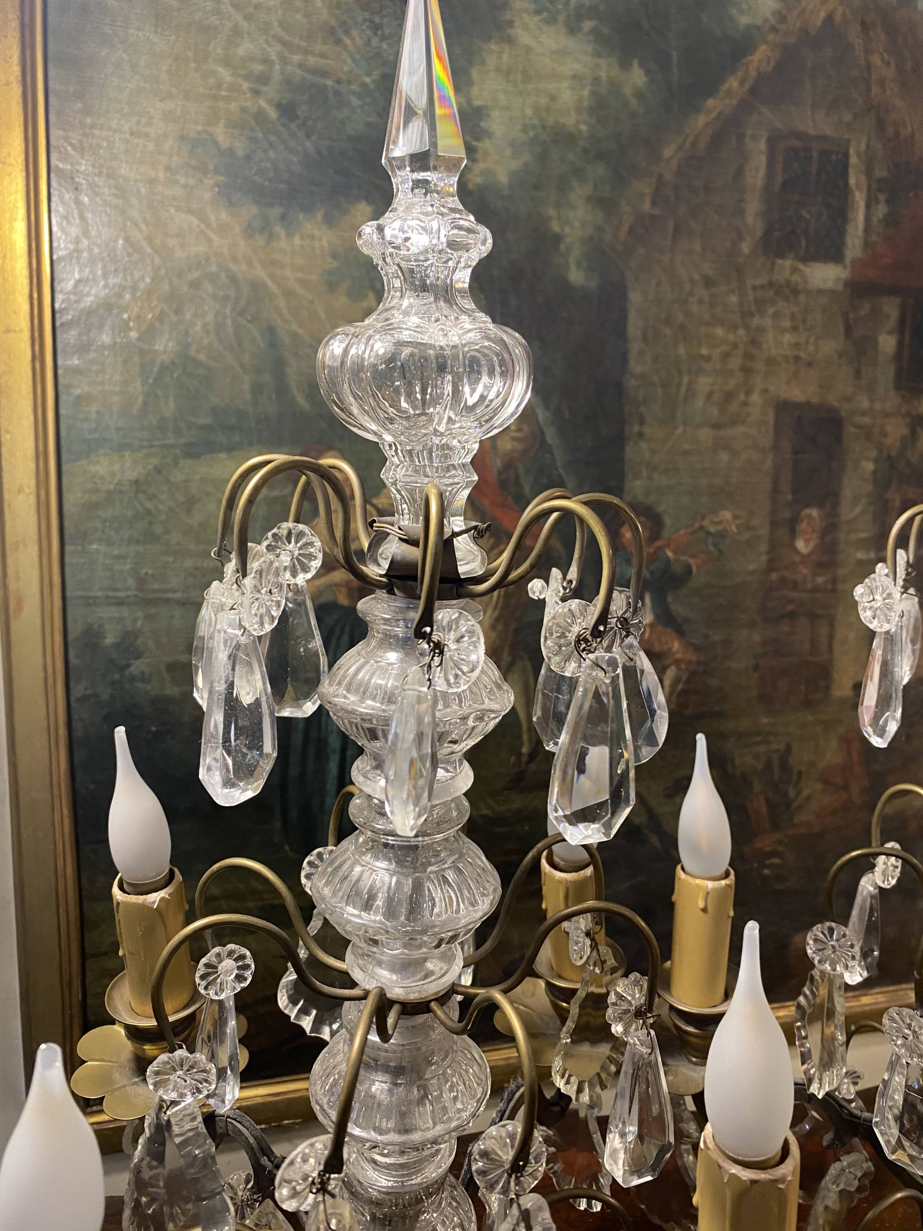 Pair of 4-light candelabras