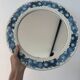 Handmade floral ceramic mirror