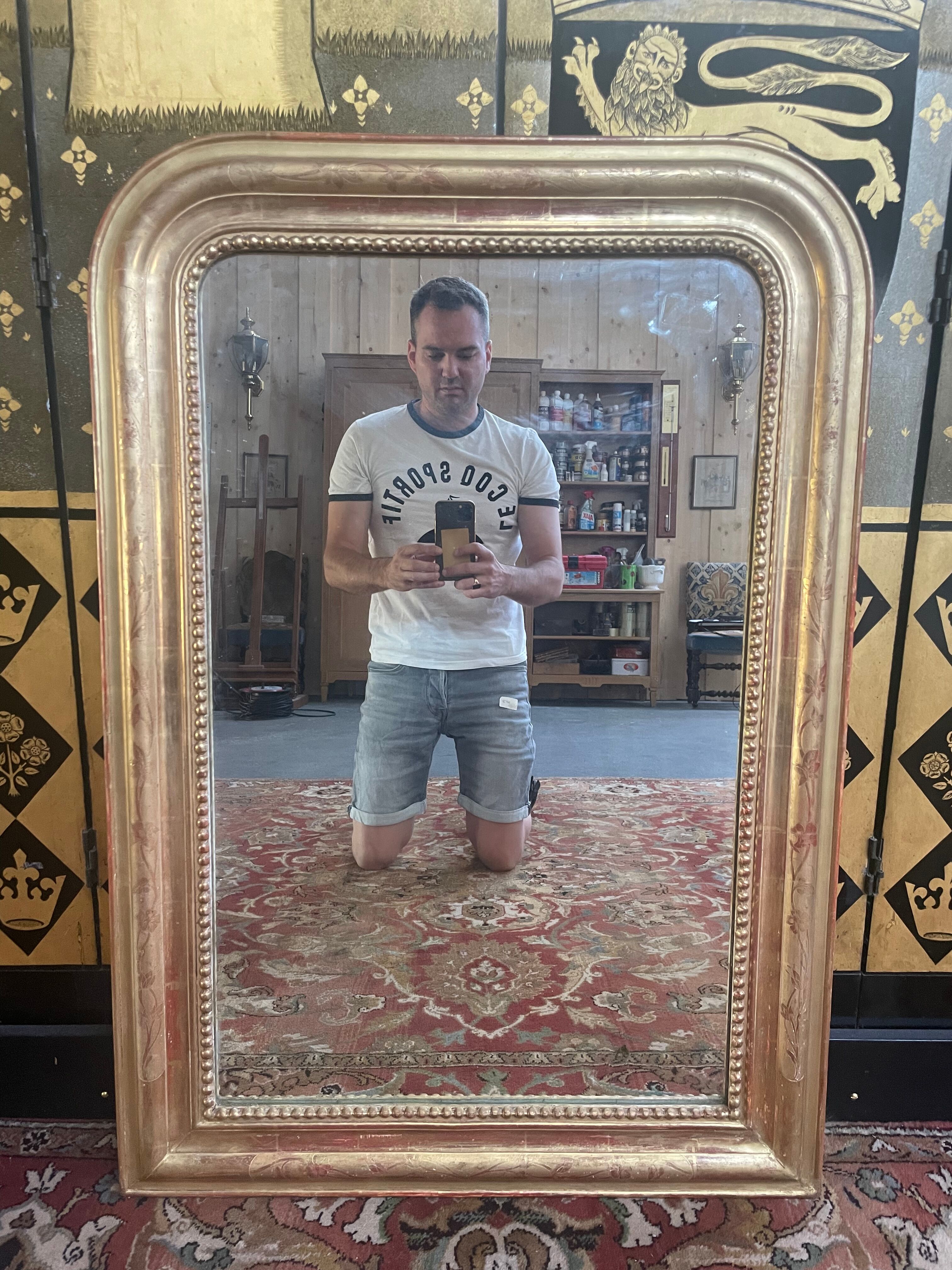 Louis Philippe era mirror 100x69cm