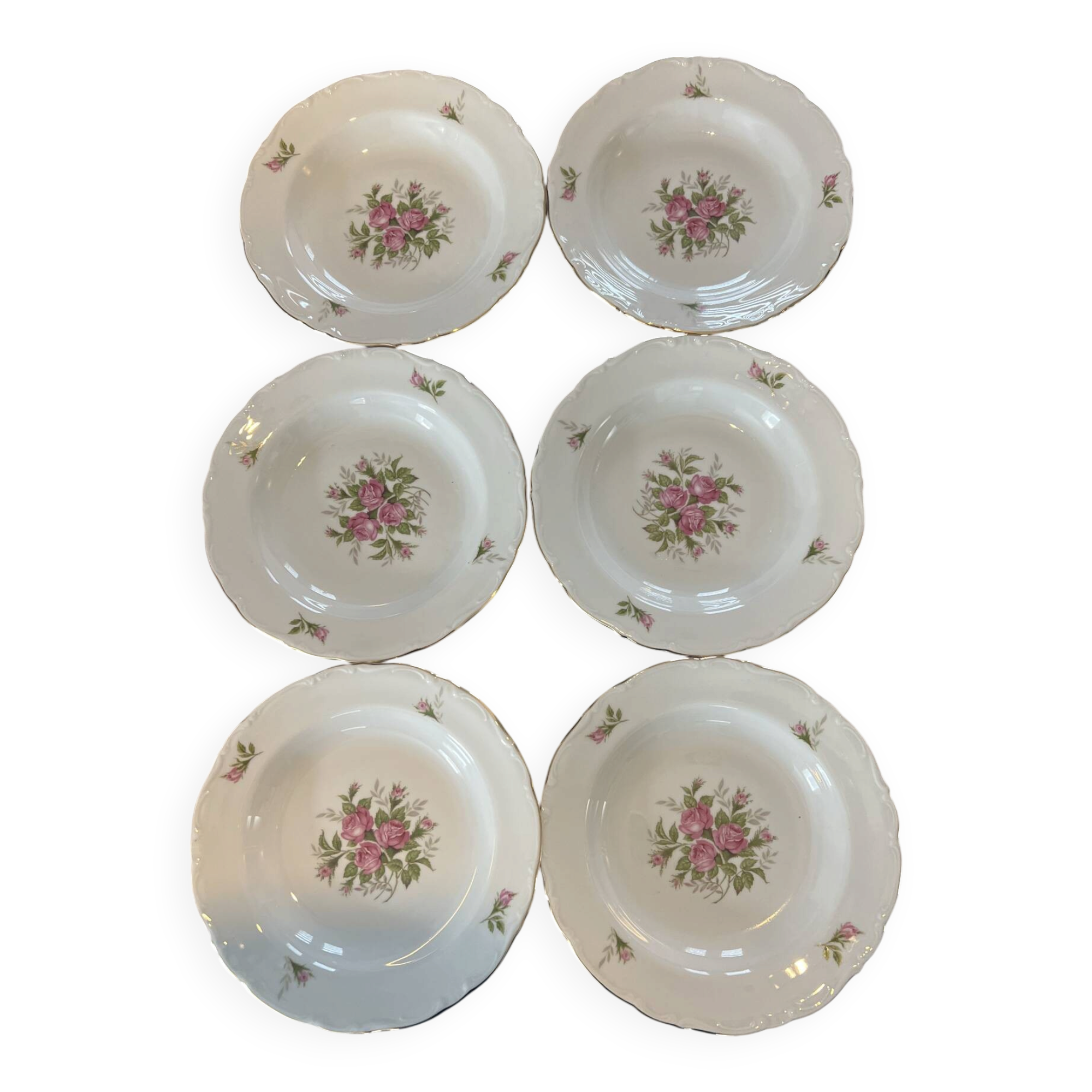 Lot of 6 dessert plates Scherzer