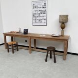 Oak console farm table 3m