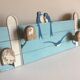 Coat rack with vintage swallows