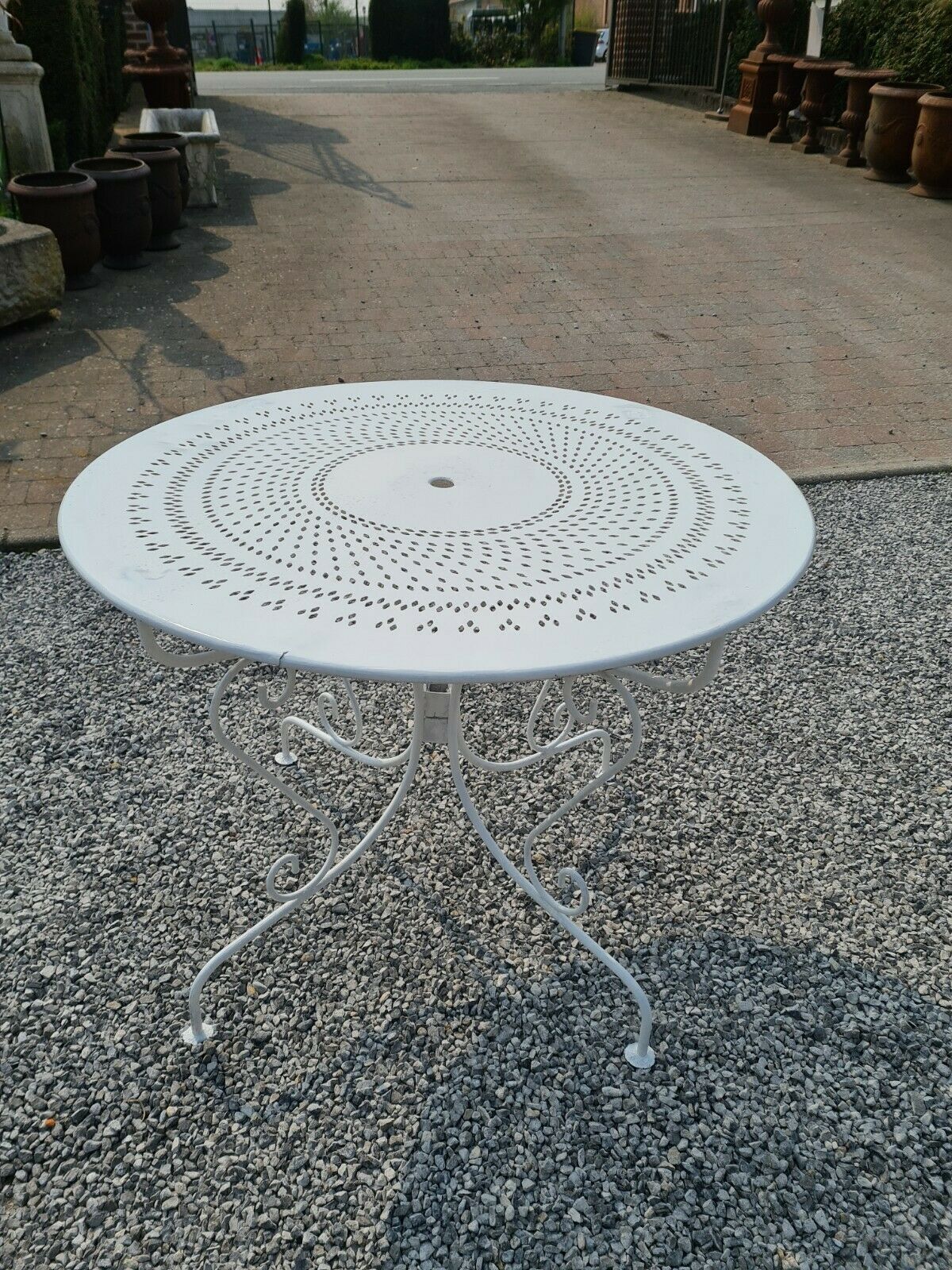 Iron garden table