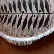 Vintage tart dish 31 cm earthenware from Salins model Toledo 1960s