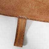 Vintage leather gym mat with nice patina, Belgium, 1930s