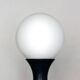 Large table lamp in the shape of a mushroom in white opaline glass by Stilnovo, 1960s.