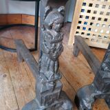 Gothic style chenets