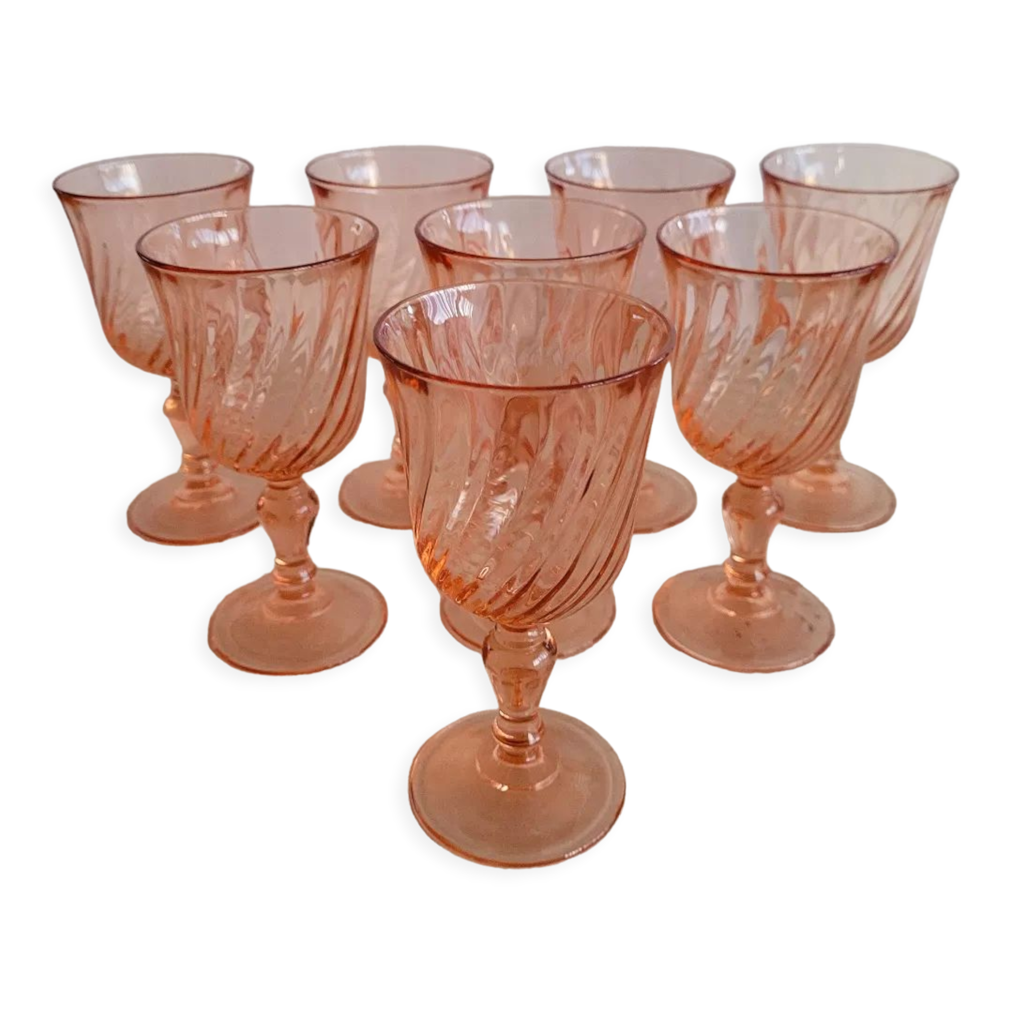 8 verres rosaline