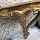 Vintage golden wall console