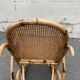 Rattan and cane rocking chair