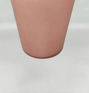 Vase antique rose soufflé en verre de Murano des années 1970 par Maestro del Vetro
