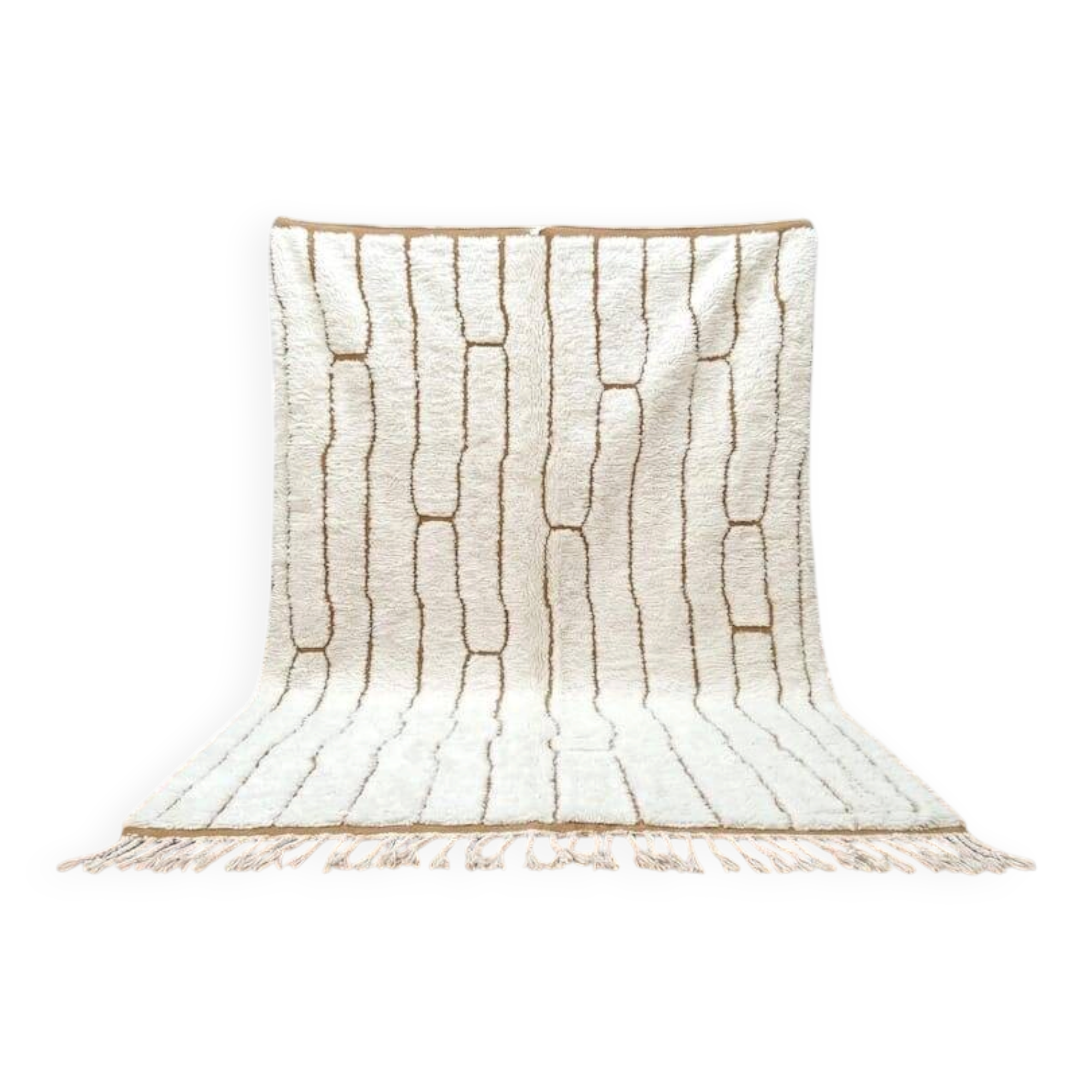 Handmade pure wool rug, custom size 2/3 m.