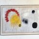 Tableau abstrait sur toile de lin dans le goût de Joan Miro