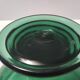 Hand Blown Green Glass Centerpiece / Bowl, Made in Empoli, Italy