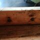 Old wooden garage workbench, industrial vintage.