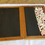 Children's Slate-Mac Teak Book / Playful Toy Slate + Chalk