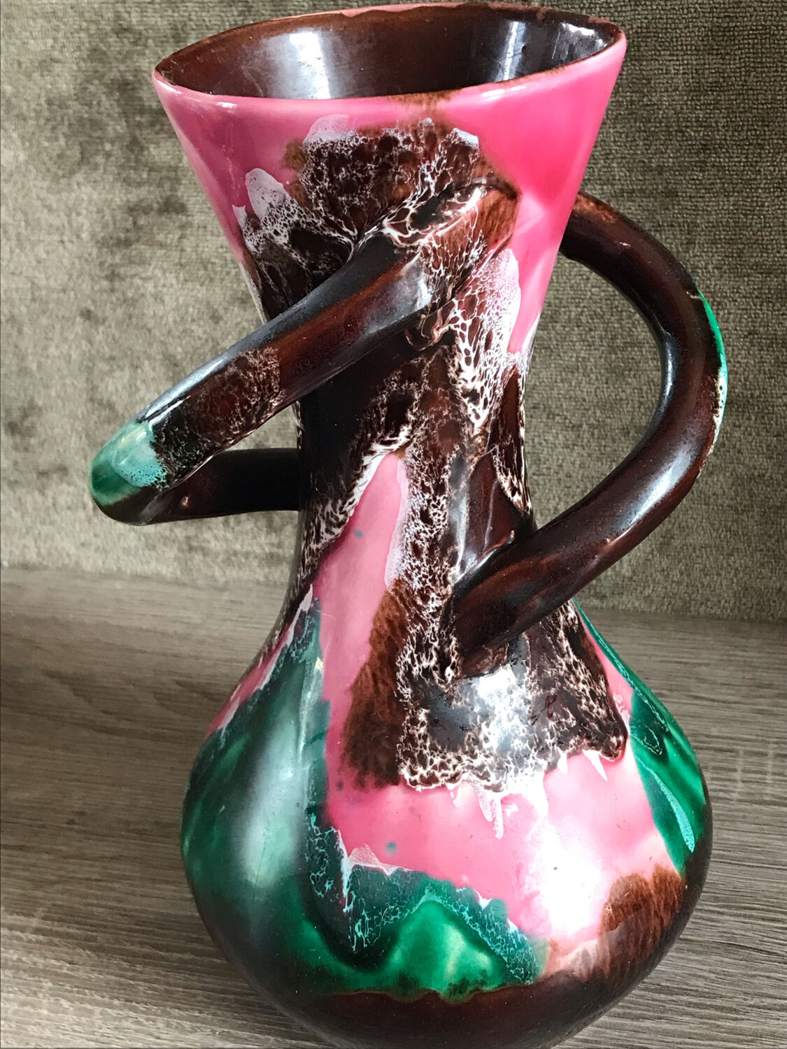 Vase Vallauris 60s signed