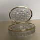 Gold-rimmed crystal box