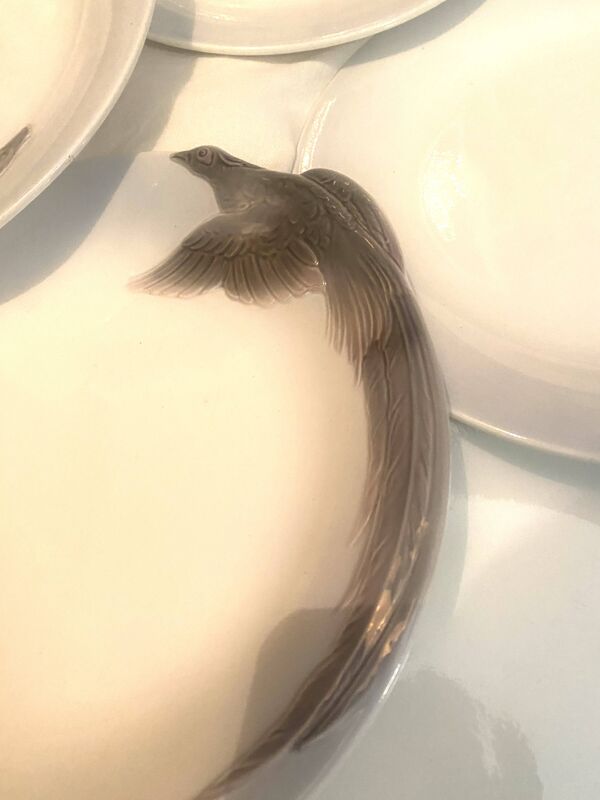 Lot d'assiettes 12 assiettes de chasse Wächtersbach