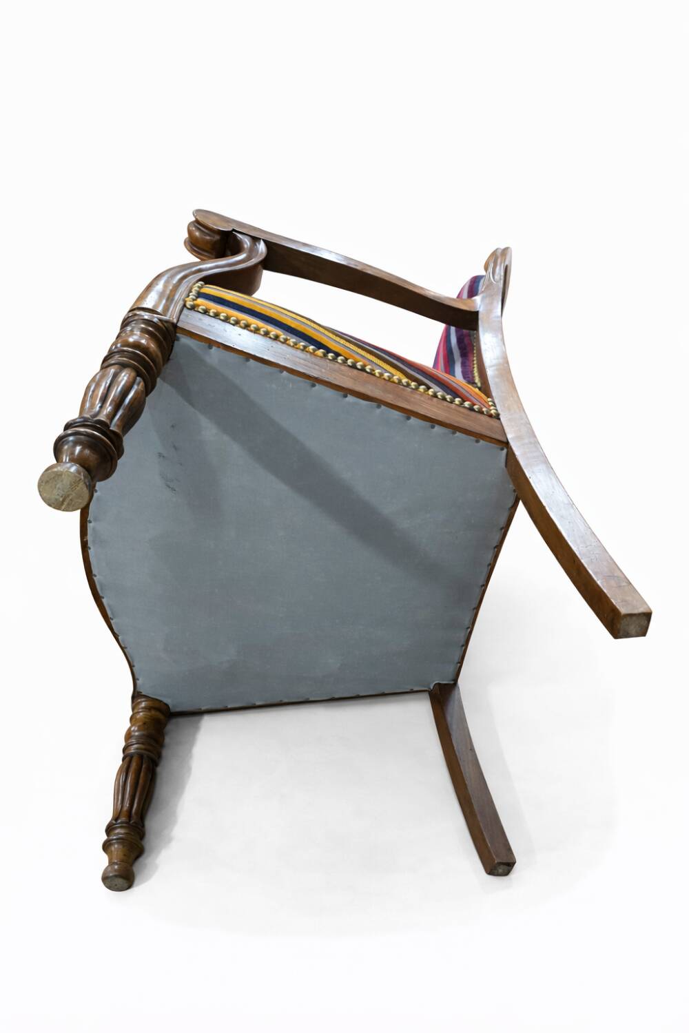 Antique carved wooden armchair, Louis-Philippe style