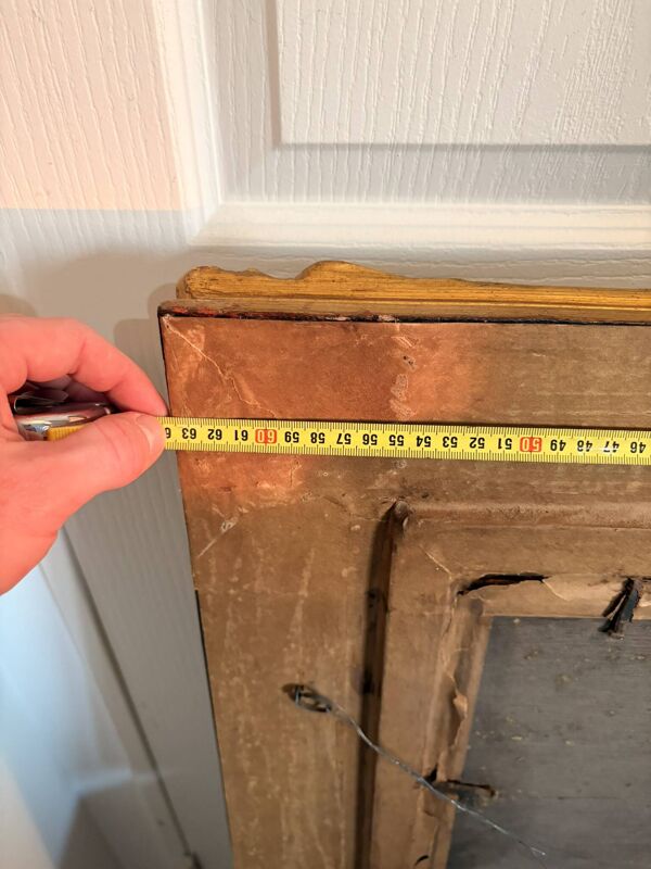 Tableau Peinture Huile Panneau HSP EDWARD WEBB Chasse Cour Chien Forêt